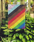 New 11 stripe diagonal garden flag designed by Michael Green at Flags for Good 