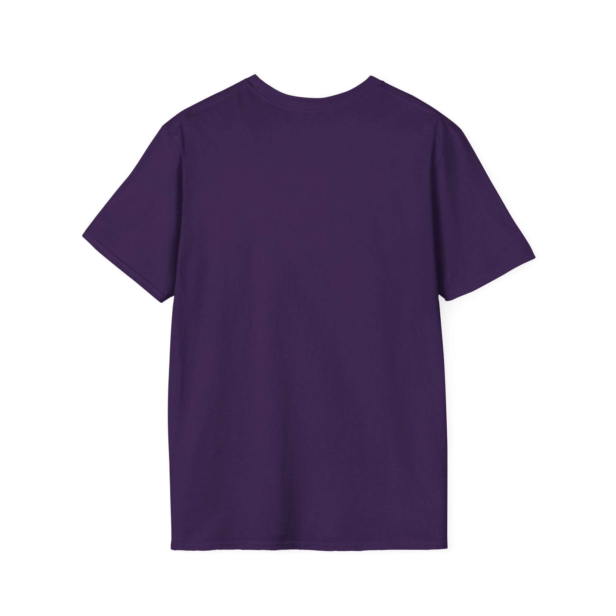 back of a purple shirt