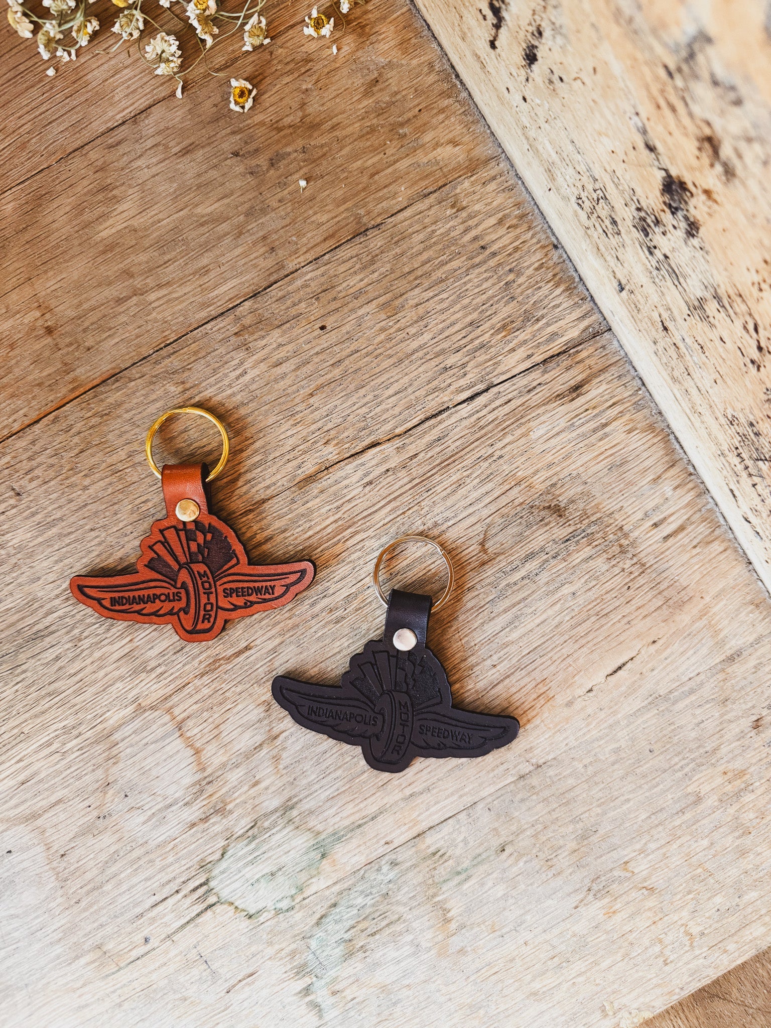 IMS Logo Leather Keychain | Officially Licensed – Flags For Good