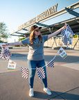 "Welcome Race Fans" Indianapolis Motor Speedway® Checkered Flag Bunting