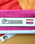 3x5 feet single sided lesbian pride flag with grommets