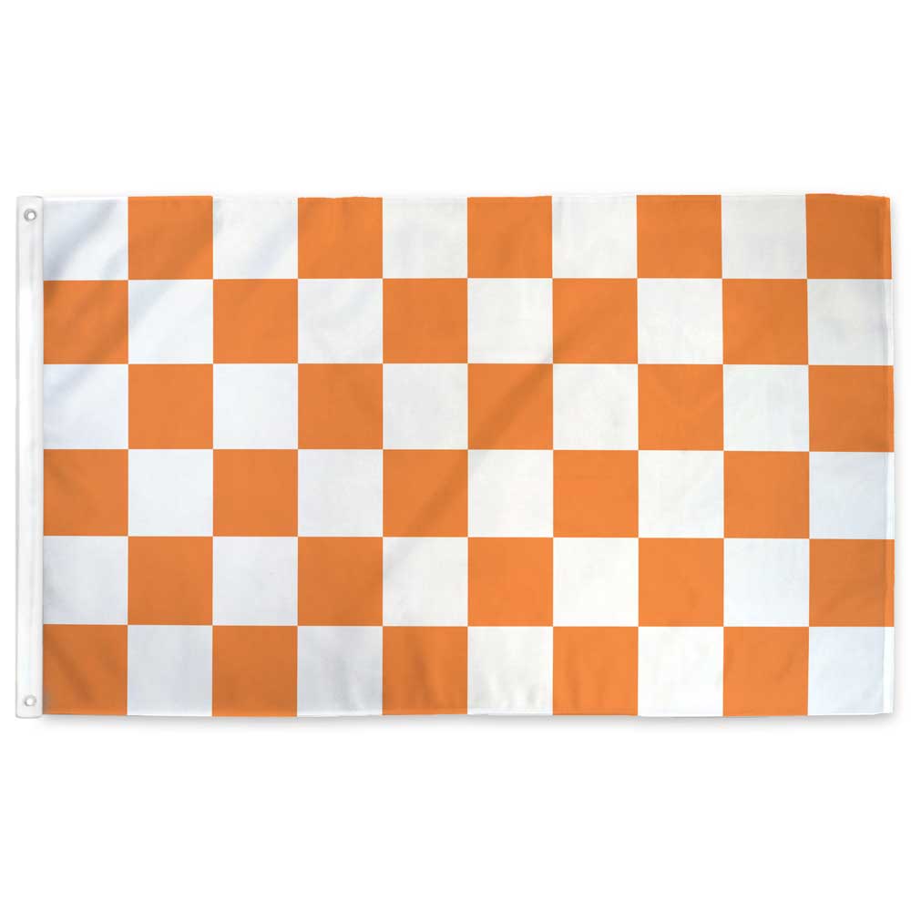 Orange Checkered Flag