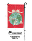 peace on earth garden flag 18"x12" measurements 