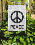 Peace Sign Garden Flag