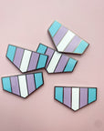 Pronoun + Pride Flag Interchangable Magnetic Pin Set by Flags For Good | Transgender (Trans) Pride Flag Badges