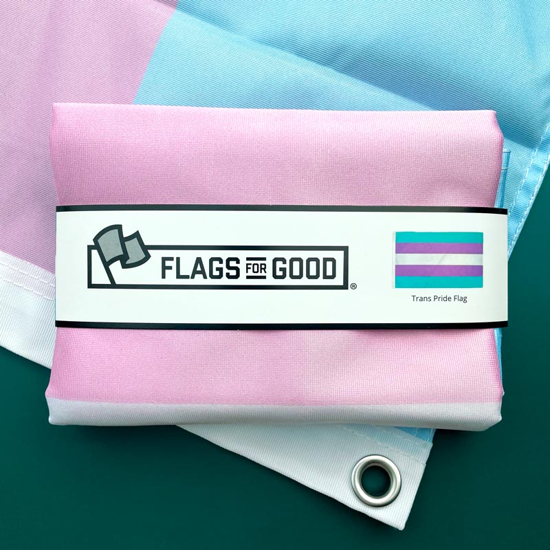 transgender trans 3ftx5ft single-sided flag by flags for good