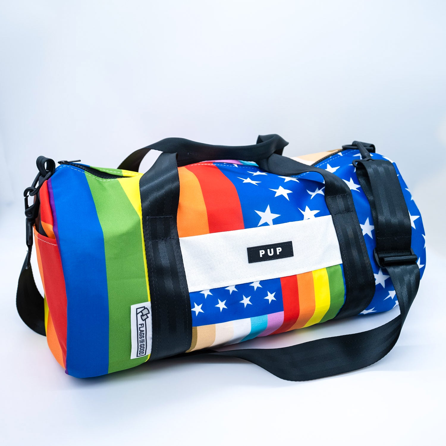 &quot;For All&quot; Pride Flag Duffel Bag