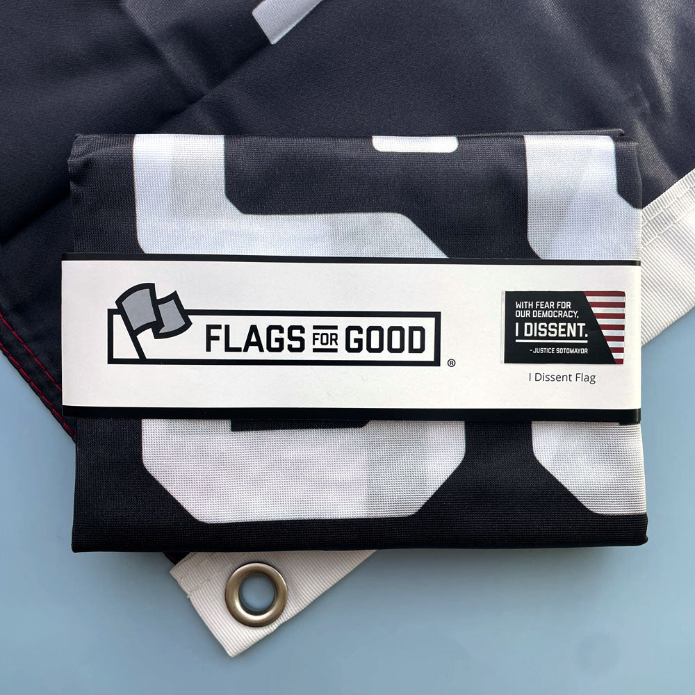 āI Dissentā Sonia Sotomayor folded single sided flag