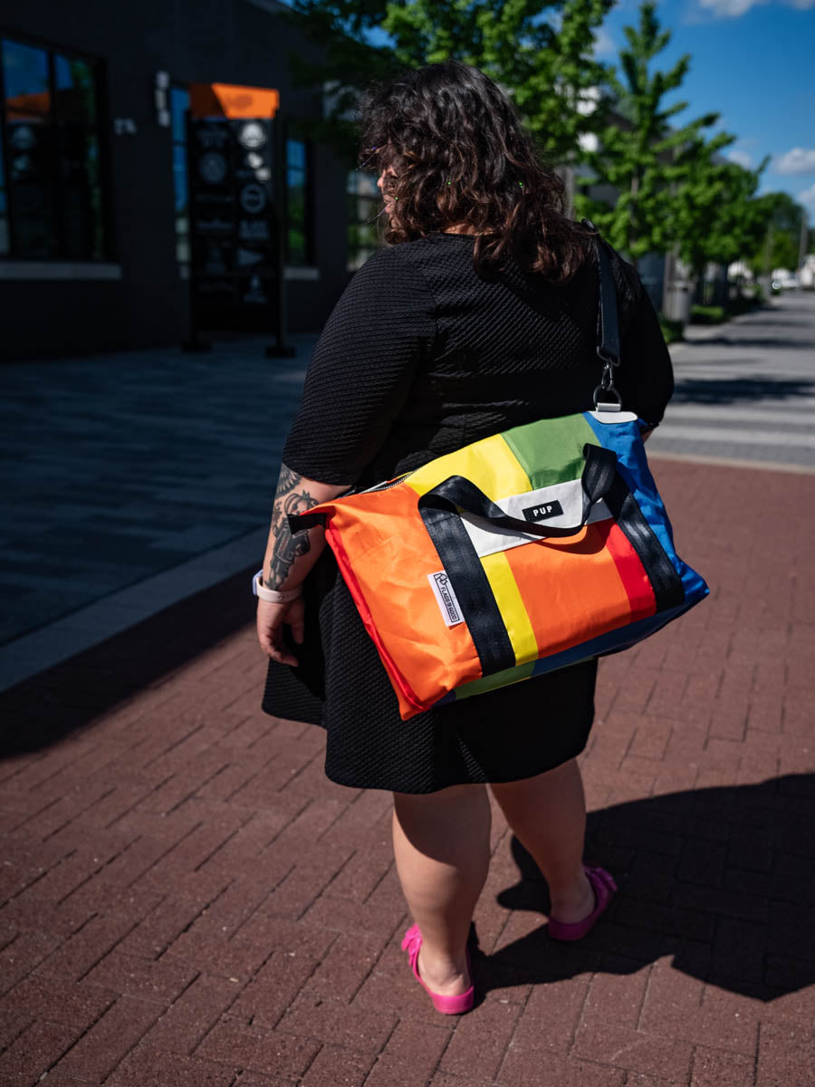 Rainbow Pride Flag Weekender Bag