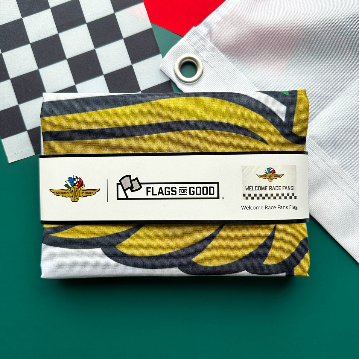 "Welcome Race Fans" Indianapolis Motor Speedway® Checkered Flag