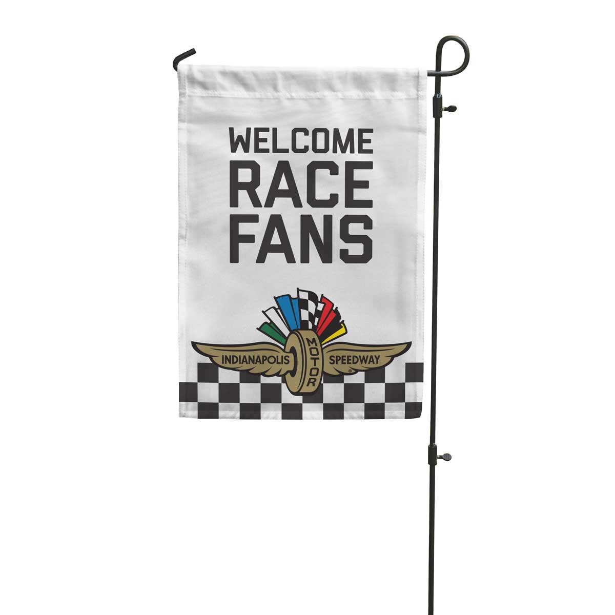 &quot;Welcome Race Fans&quot; Indianapolis Motor Speedway® Garden Flag