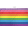 2017 9 Stripe Gilbert Baker Rainbow Pride Flag