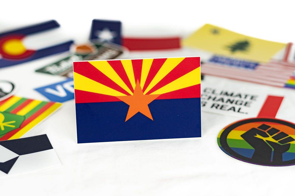 arizona state flag sticker