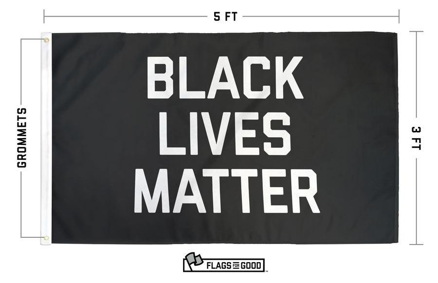 black lives matter flag