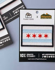 Chicago City Flag Stick On Patch by Flags For Good and Outpatch