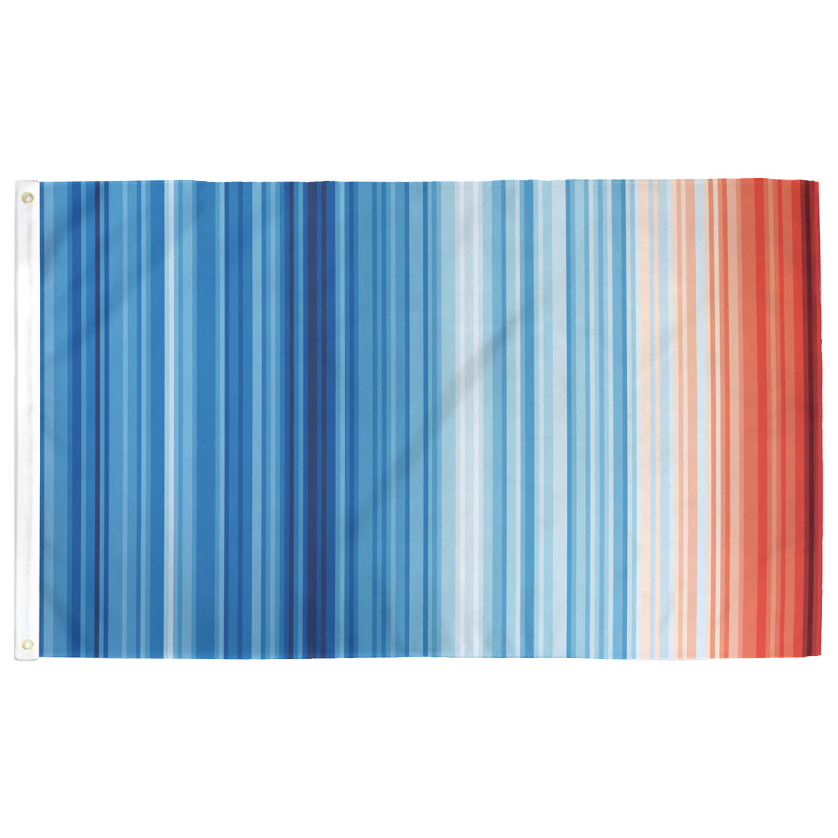 Climate Warming Stripes Flag