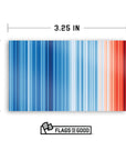 Climate Warming Stripes Sticker