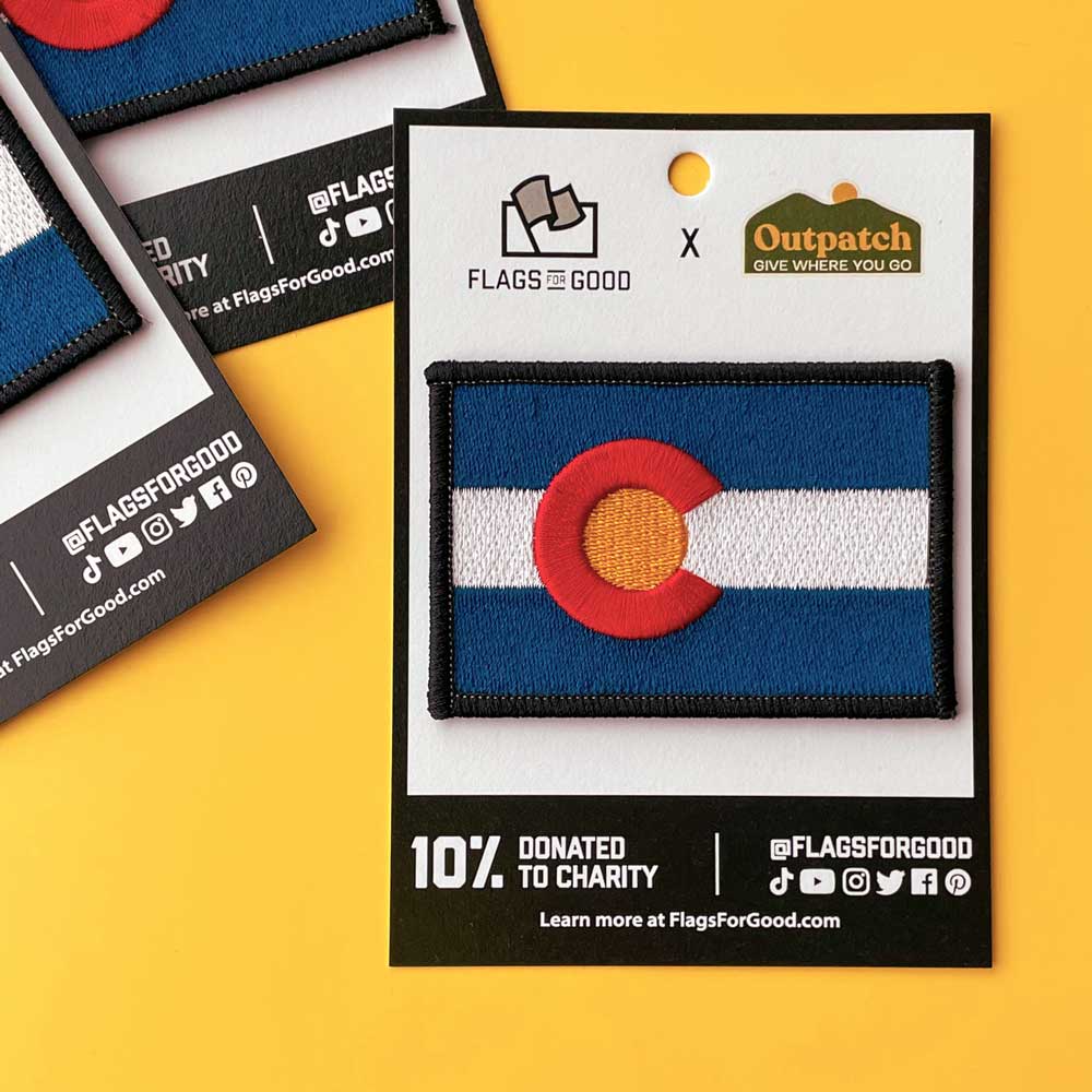 Colorado State Flag Stick On Patch by Flags For Good and Outpatch