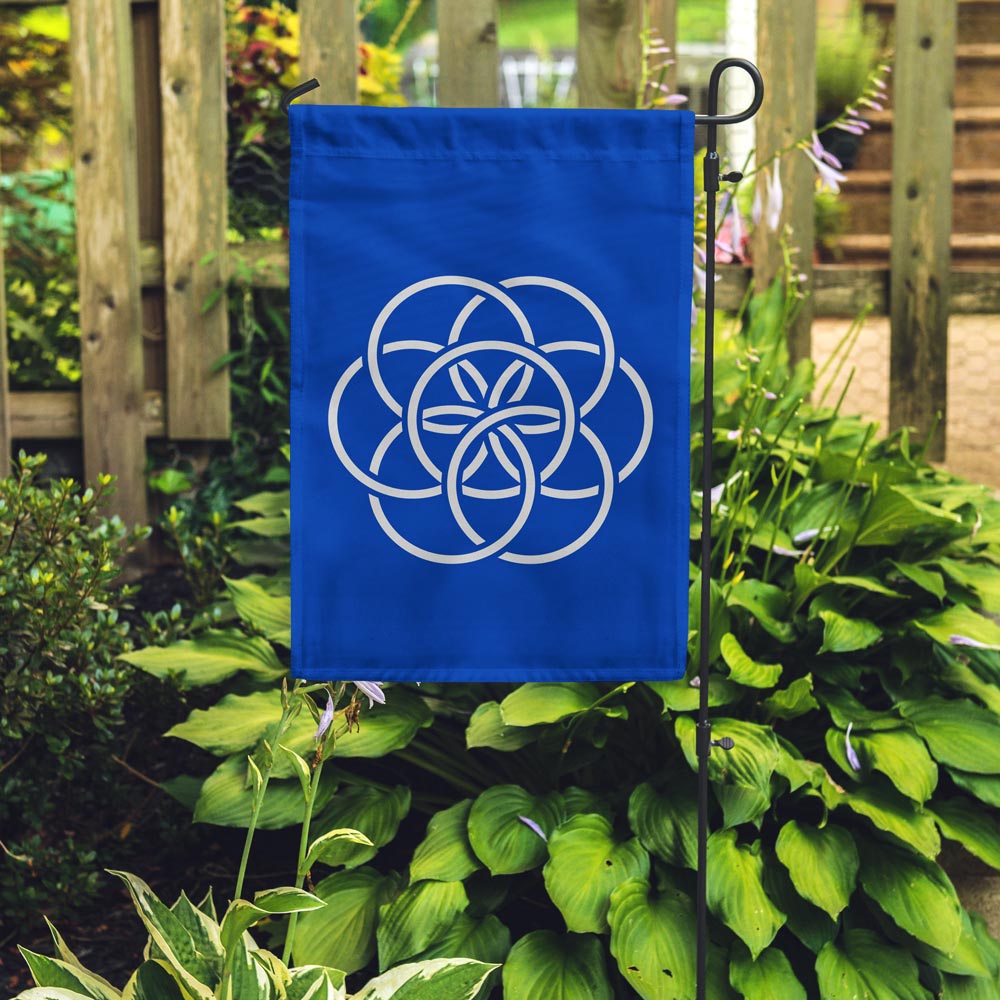 Planet Earth garden flag