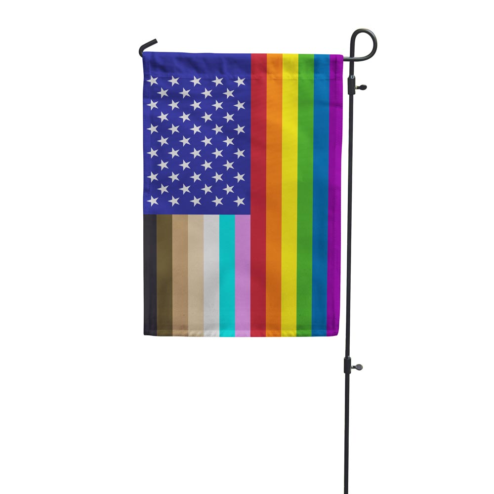 "for all" u.s. garden flag