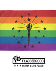 Indiana Rainbow Pride Flag
