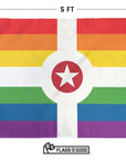 Rainbow Indianapolis Flag - Flags For Good