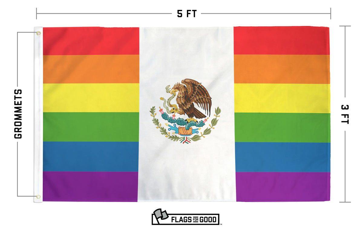 Rainbow Mexico Flag - Flags For Good