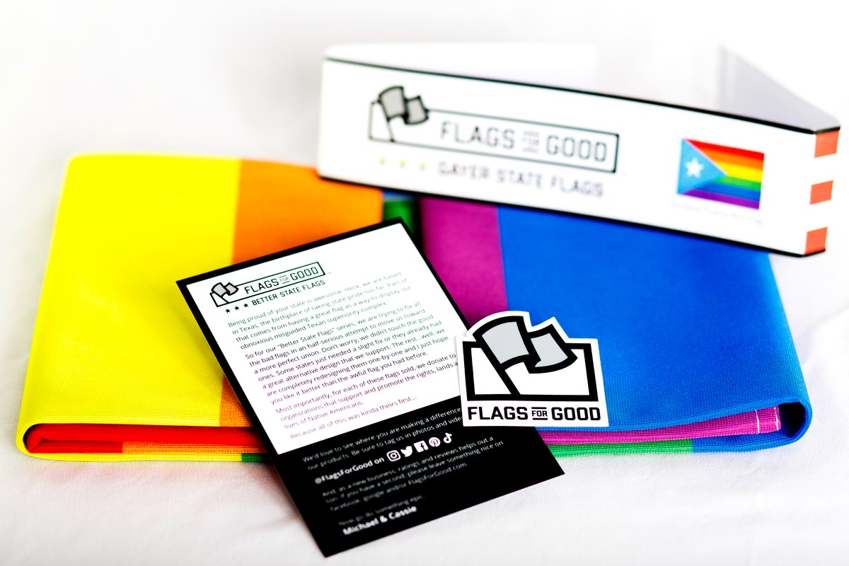 rainbow puerto rico flags