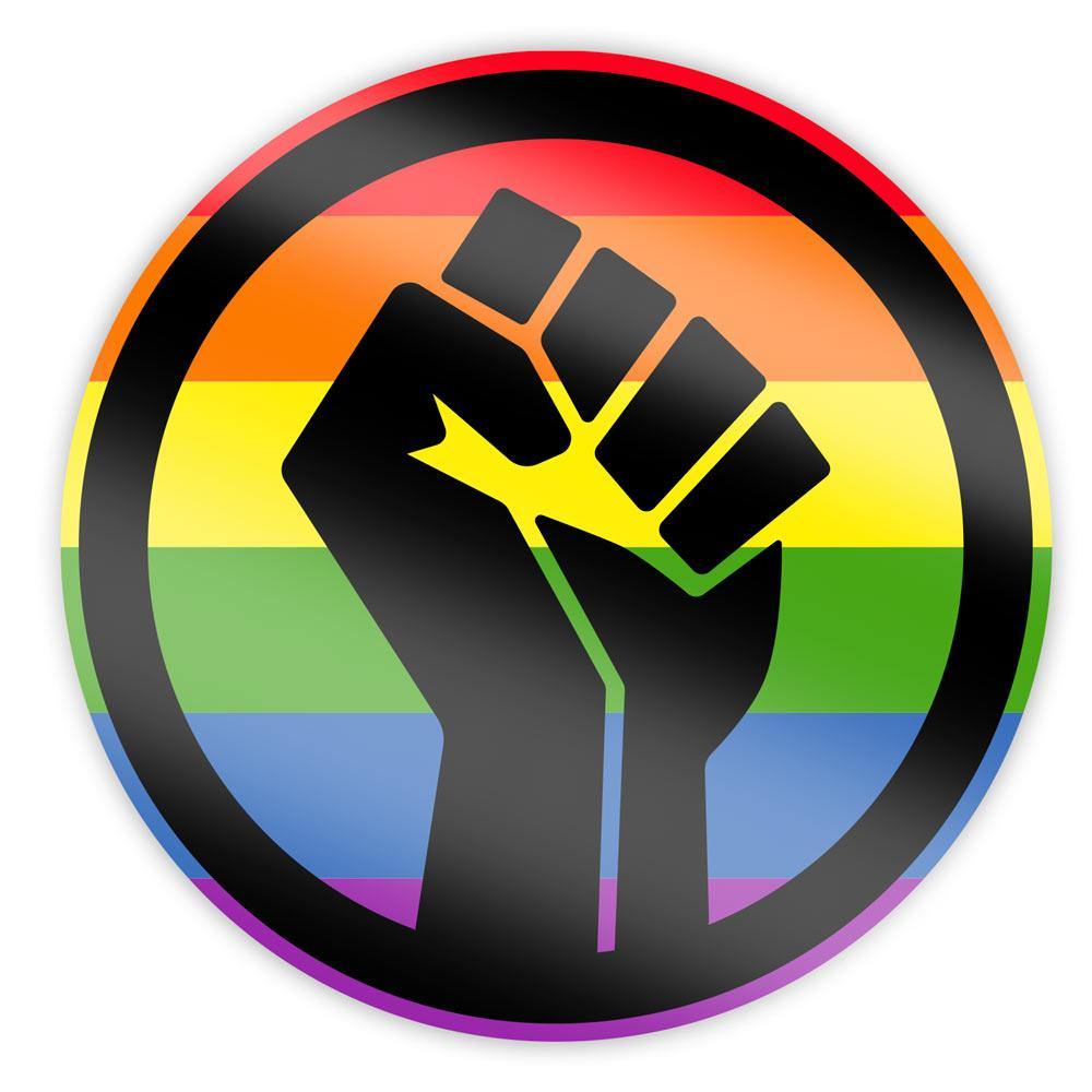 Black Lives Matter Pride Fist Sticker - Holographic - Flags For Good