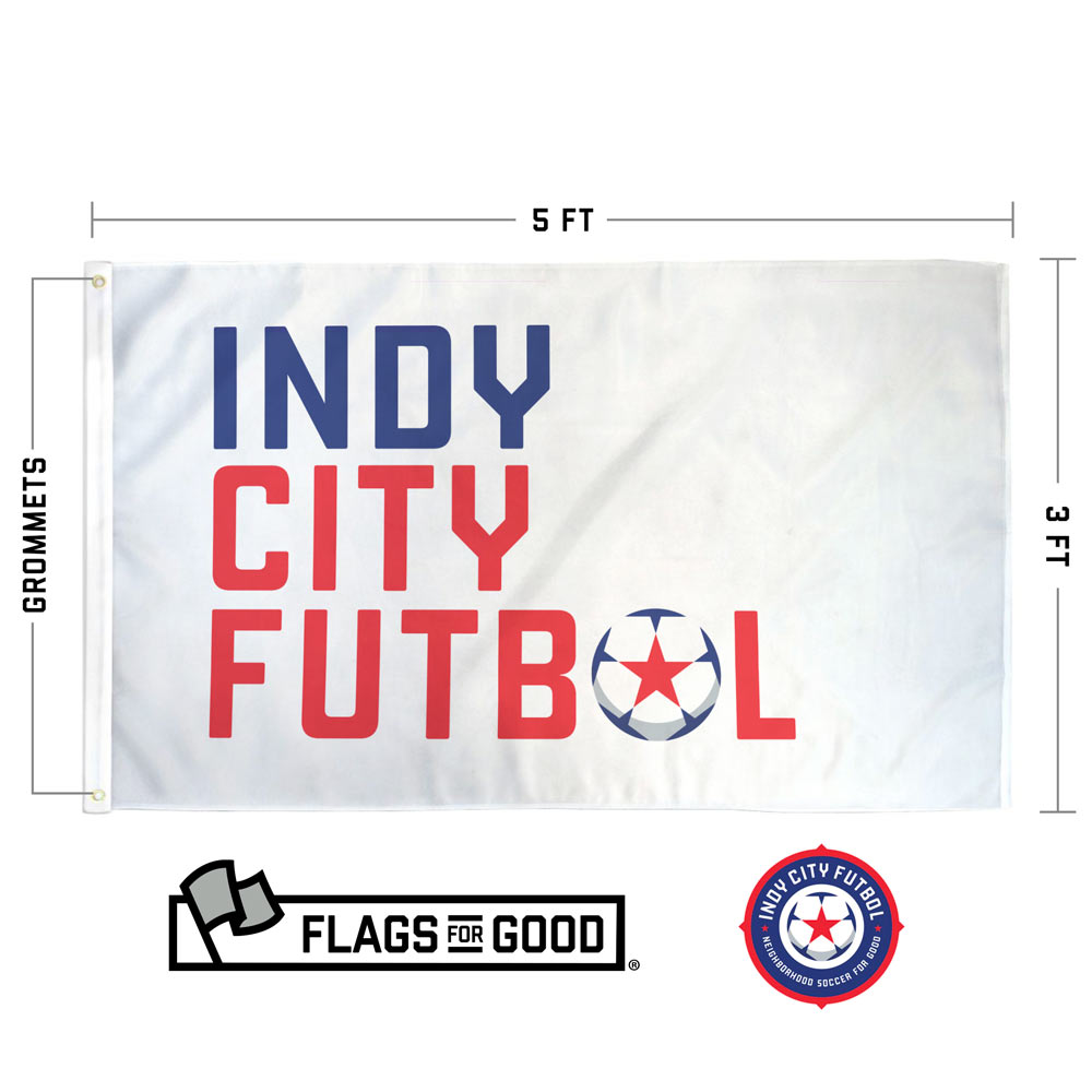 Sporting White River Flag  Flags For Good X Indy City Futbol