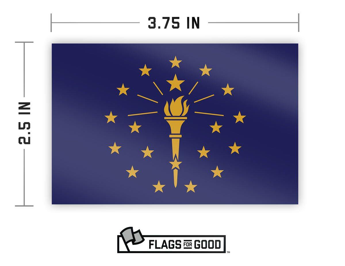 Indiana Flag Sticker - Flags For Good