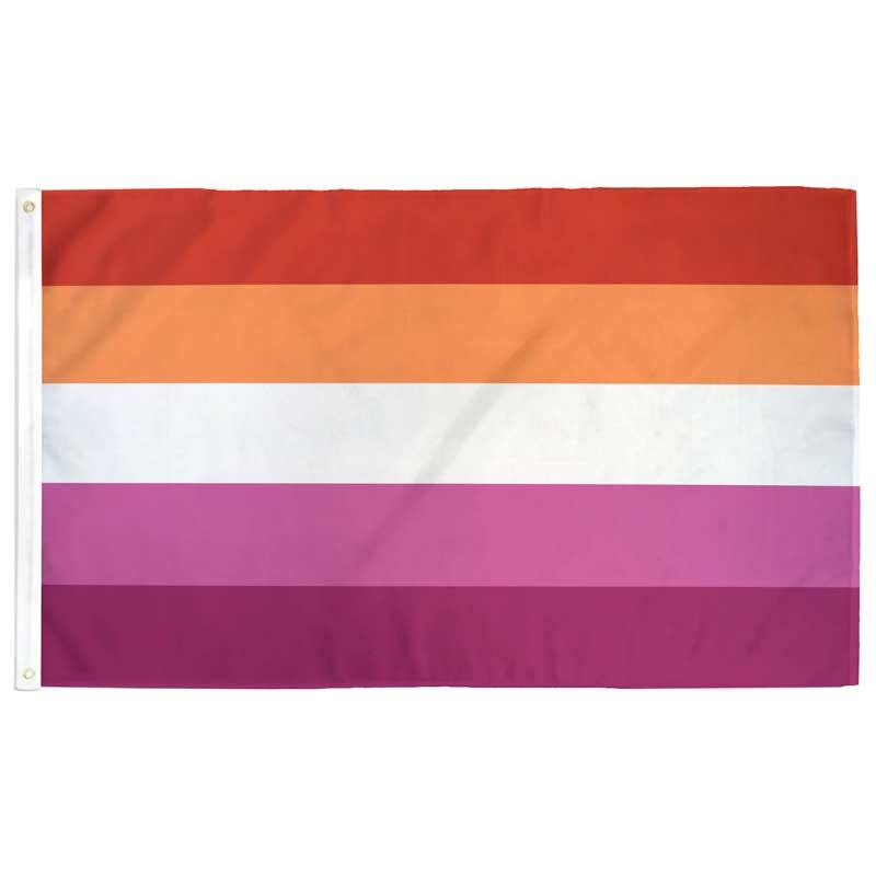 5 stripe Lesbian Pride Flag