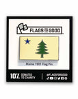 Maine 1901 Flag Enamel Pin