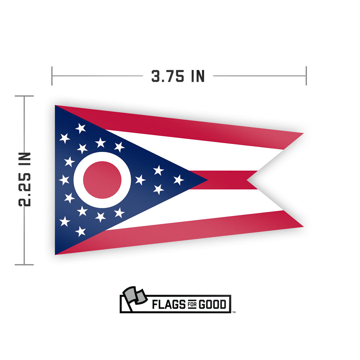 Ohio State Flag Sticker