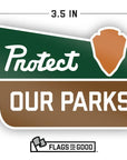 protect our parks sticker