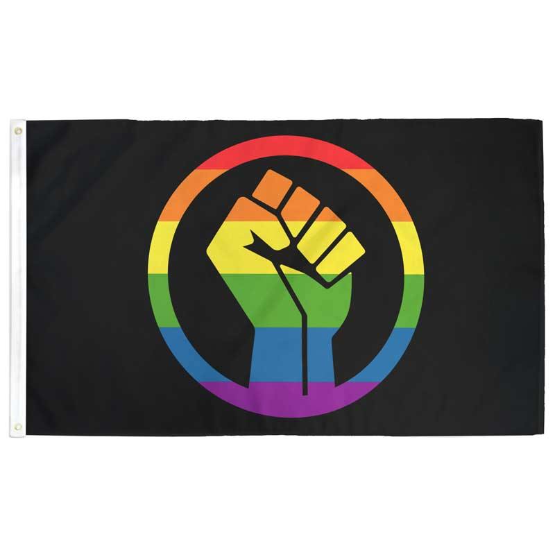 Black Lives Matter Pride Fist - Flags For Good