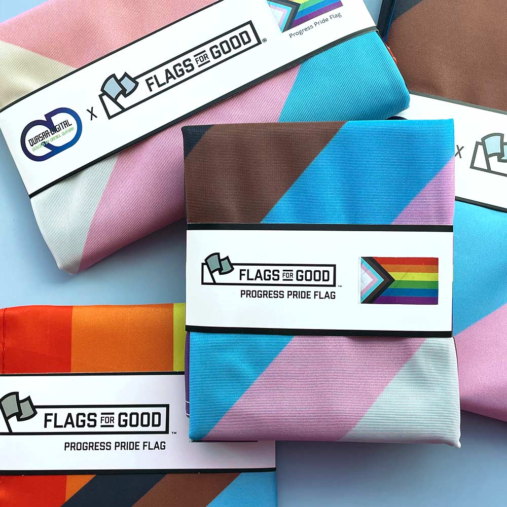 Progress Pride Flag in Multiple Sizes