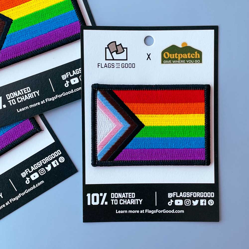 Progress Pride Flag Stick-On Patch – Flags For Good
