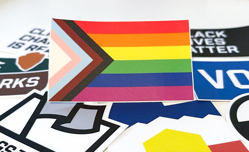 Progress Pride Sticker – Flags For Good