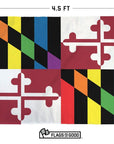 rainbow maryland flag