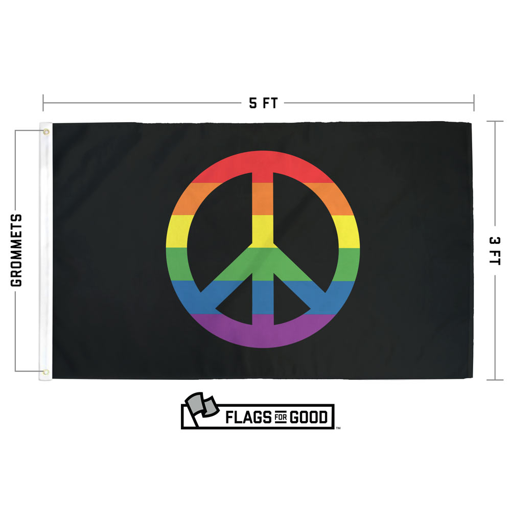 rainbow peace flag