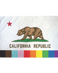 Rainbow California Pride Flag