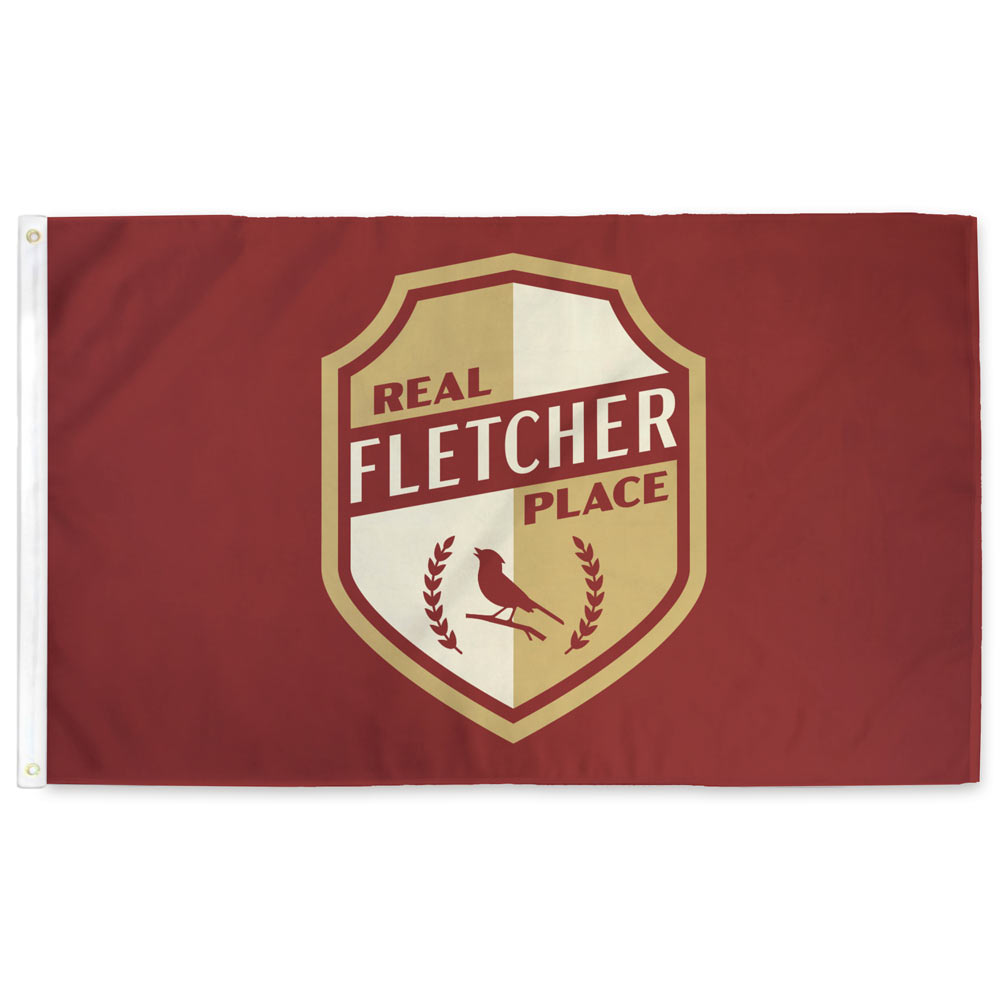 Real Fletcher Place Flag