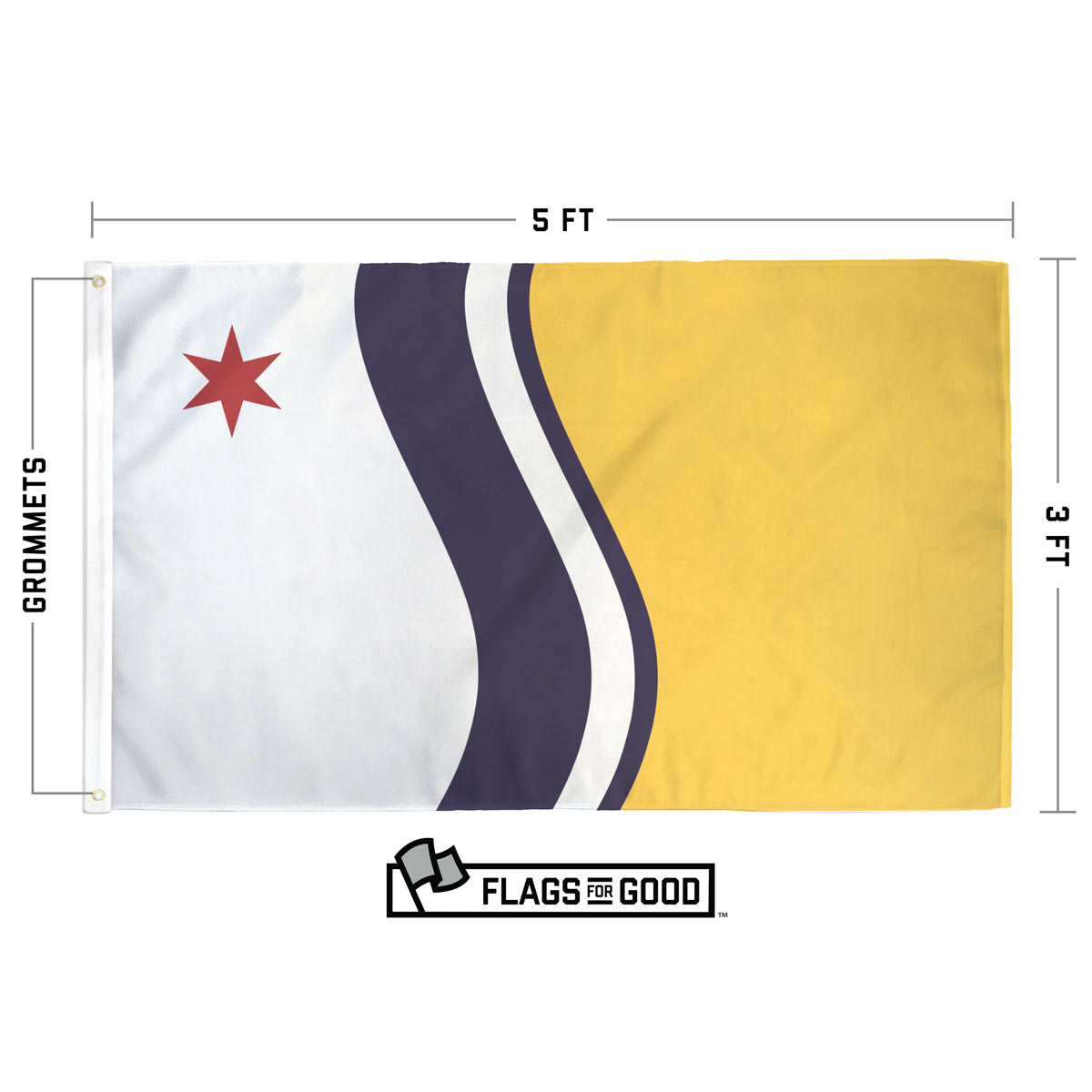 South Bend Flag | 3' x 5' Durable Polyester Flag