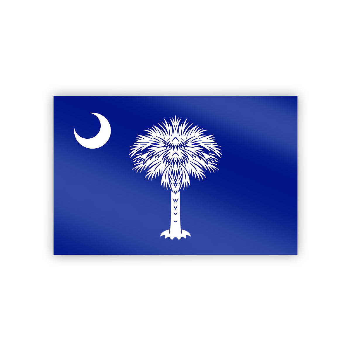 South Carolina state flag sticker