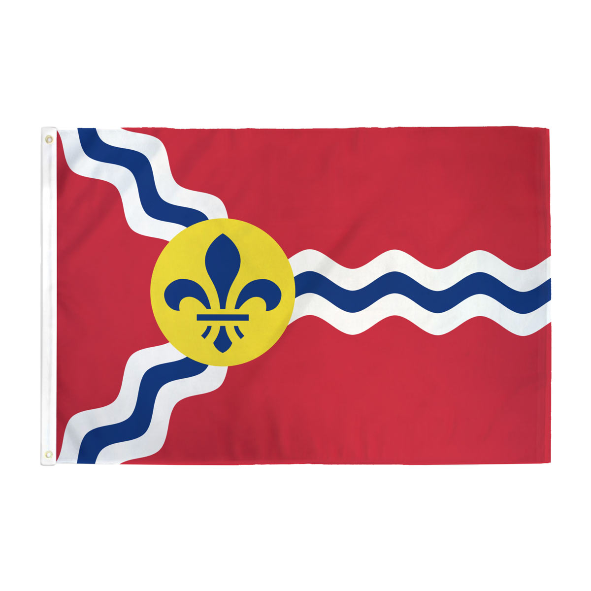 Saint Louis University Flag Billikens SLU Flags Banners 100% Polyester Indoor Outdoor 3x5 (Style 5A)
