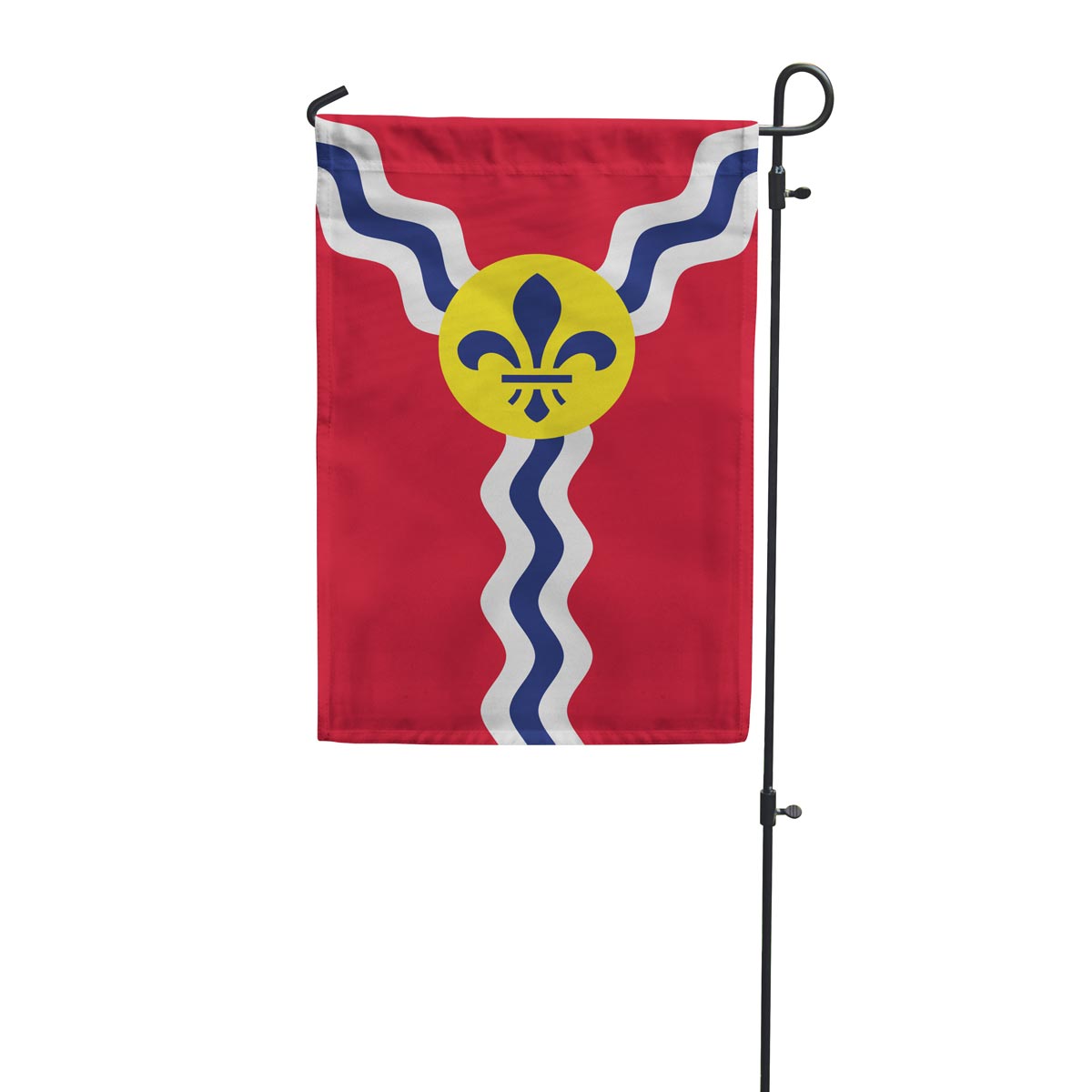 St. Louis City Garden Flag - 12x18 Inch Double-Sided Polyester Banner With Top Sleeve