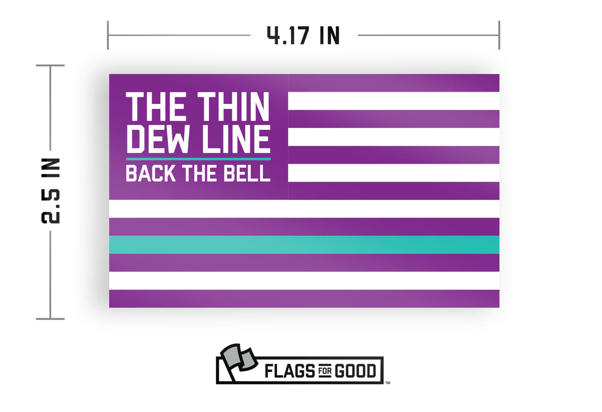 thin dew line baja blast flag