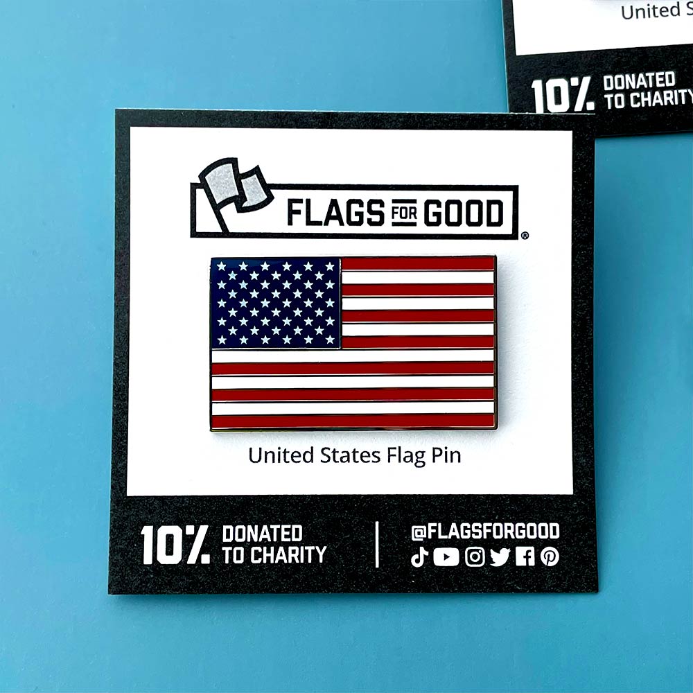 USA United States hard enamel pin