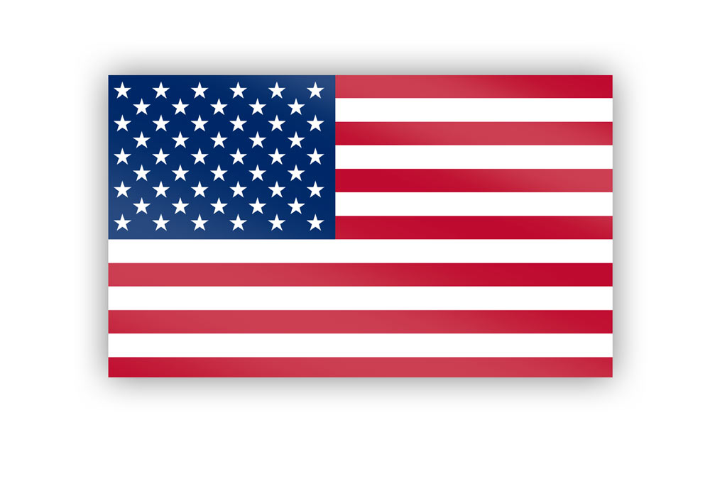 USA flag sticker